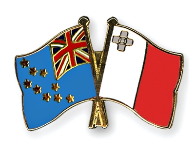 Fahnen Pins Tuvalu Malta