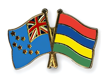 Fahnen Pins Tuvalu Mauritius