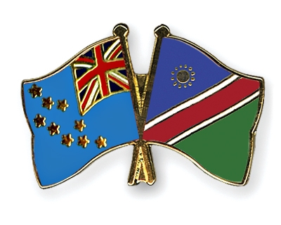 Fahnen Pins Tuvalu Namibia