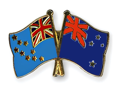 Fahnen Pins Tuvalu Neuseeland
