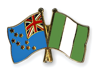 Fahnen Pins Tuvalu Nigeria