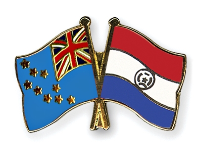 Fahnen Pins Tuvalu Paraguay