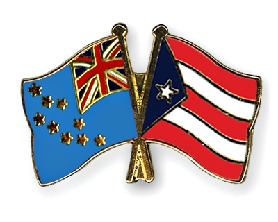 Fahnen Pins Tuvalu Puerto-Rico