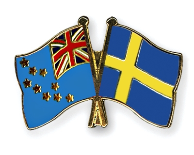 Fahnen Pins Tuvalu Schweden