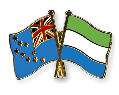 Fahnen Pins Tuvalu Sierra-Leone