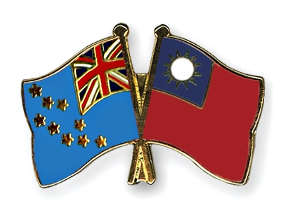 Fahnen Pins Tuvalu Taiwan