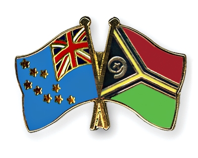 Fahnen Pins Tuvalu Vanuatu