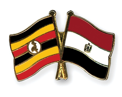 Fahnen Pins Uganda gypten