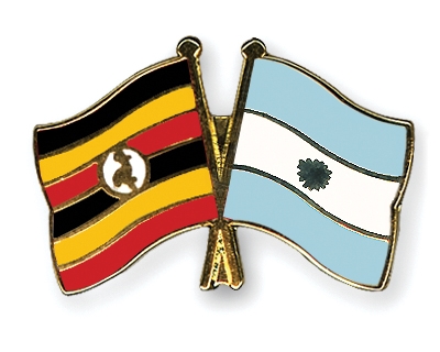 Fahnen Pins Uganda Argentinien