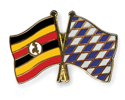 Fahnen Pins Uganda Bayern