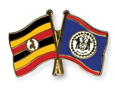 Fahnen Pins Uganda Belize