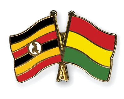 Fahnen Pins Uganda Bolivien