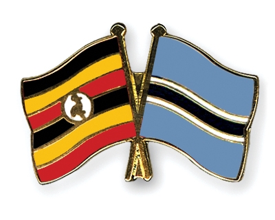 Fahnen Pins Uganda Botsuana