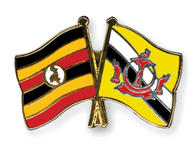 Fahnen Pins Uganda Brunei-Darussalam