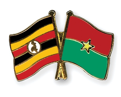 Fahnen Pins Uganda Burkina-Faso