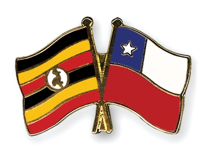 Fahnen Pins Uganda Chile