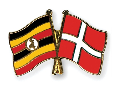 Fahnen Pins Uganda Dnemark