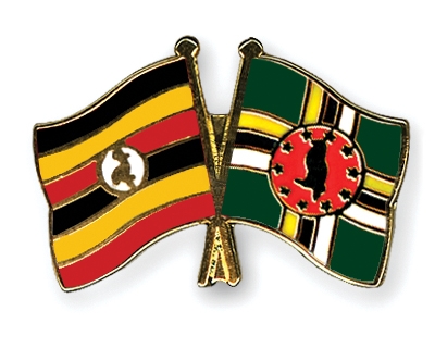 Fahnen Pins Uganda Dominica