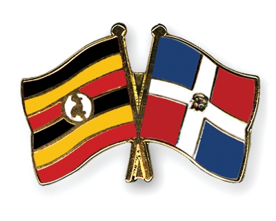 Fahnen Pins Uganda Dominikanische-Republik