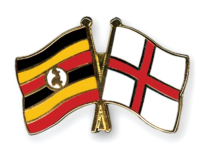 Fahnen Pins Uganda England