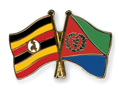 Fahnen Pins Uganda Eritrea