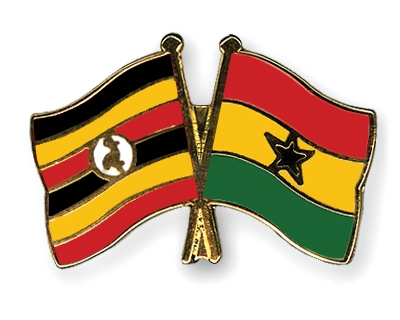 Fahnen Pins Uganda Ghana