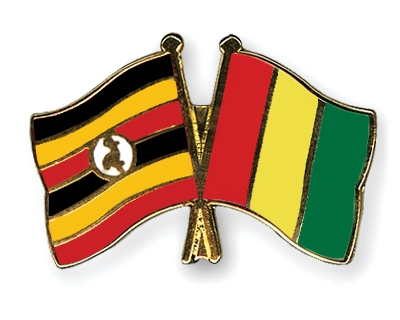 Fahnen Pins Uganda Guinea