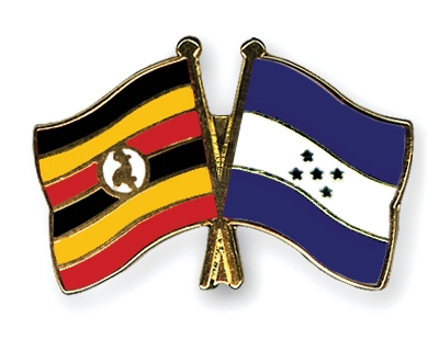 Fahnen Pins Uganda Honduras