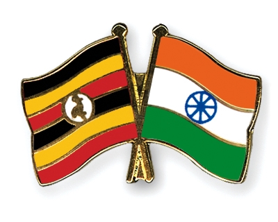 Fahnen Pins Uganda Indien
