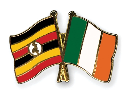 Fahnen Pins Uganda Irland