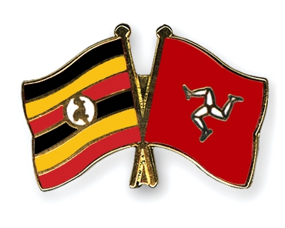 Fahnen Pins Uganda Isle-of-Man