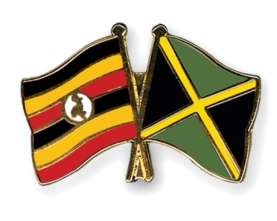 Fahnen Pins Uganda Jamaika