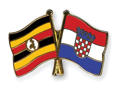 Fahnen Pins Uganda Kroatien