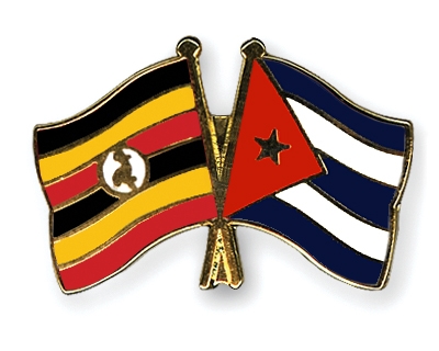 Fahnen Pins Uganda Kuba