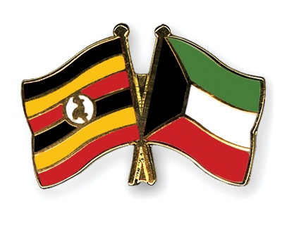 Fahnen Pins Uganda Kuwait