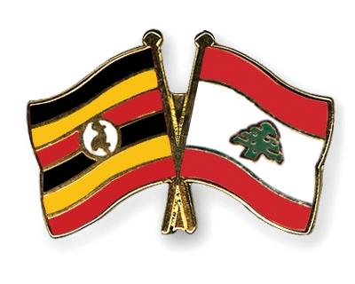 Fahnen Pins Uganda Libanon