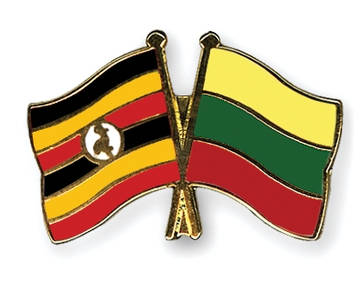 Fahnen Pins Uganda Litauen
