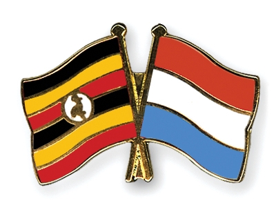 Fahnen Pins Uganda Luxemburg