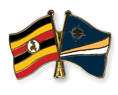 Fahnen Pins Uganda Marshallinseln