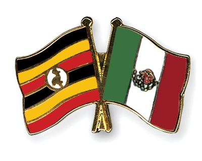 Fahnen Pins Uganda Mexiko