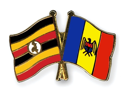 Fahnen Pins Uganda Moldau