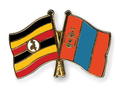 Fahnen Pins Uganda Mongolei