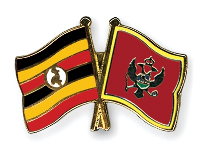 Fahnen Pins Uganda Montenegro