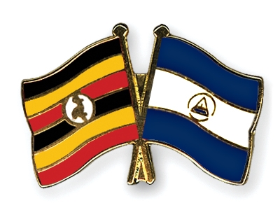 Fahnen Pins Uganda Nicaragua