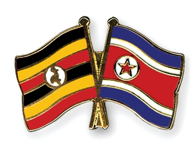 Fahnen Pins Uganda Nordkorea