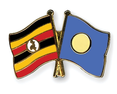 Fahnen Pins Uganda Palau