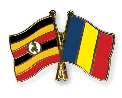 Fahnen Pins Uganda Rumnien