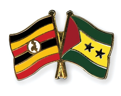 Fahnen Pins Uganda Sao-Tome-und-Principe