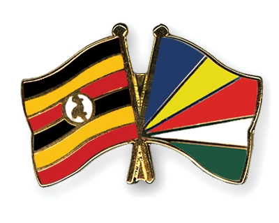 Fahnen Pins Uganda Seychellen