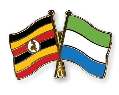 Fahnen Pins Uganda Sierra-Leone